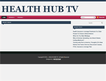 Tablet Screenshot of healthhubtv.com
